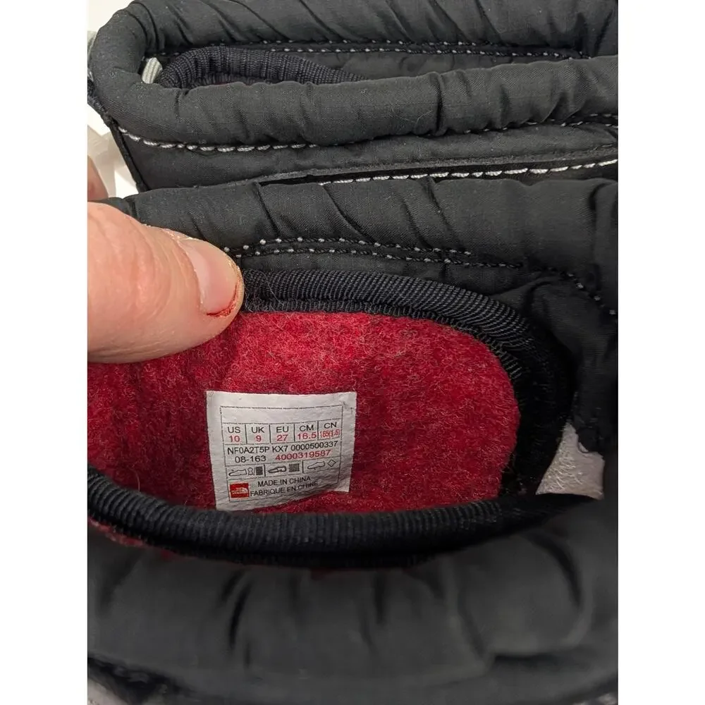 The North Face Youth 10 Alpenglow IV Black Snow Boots
